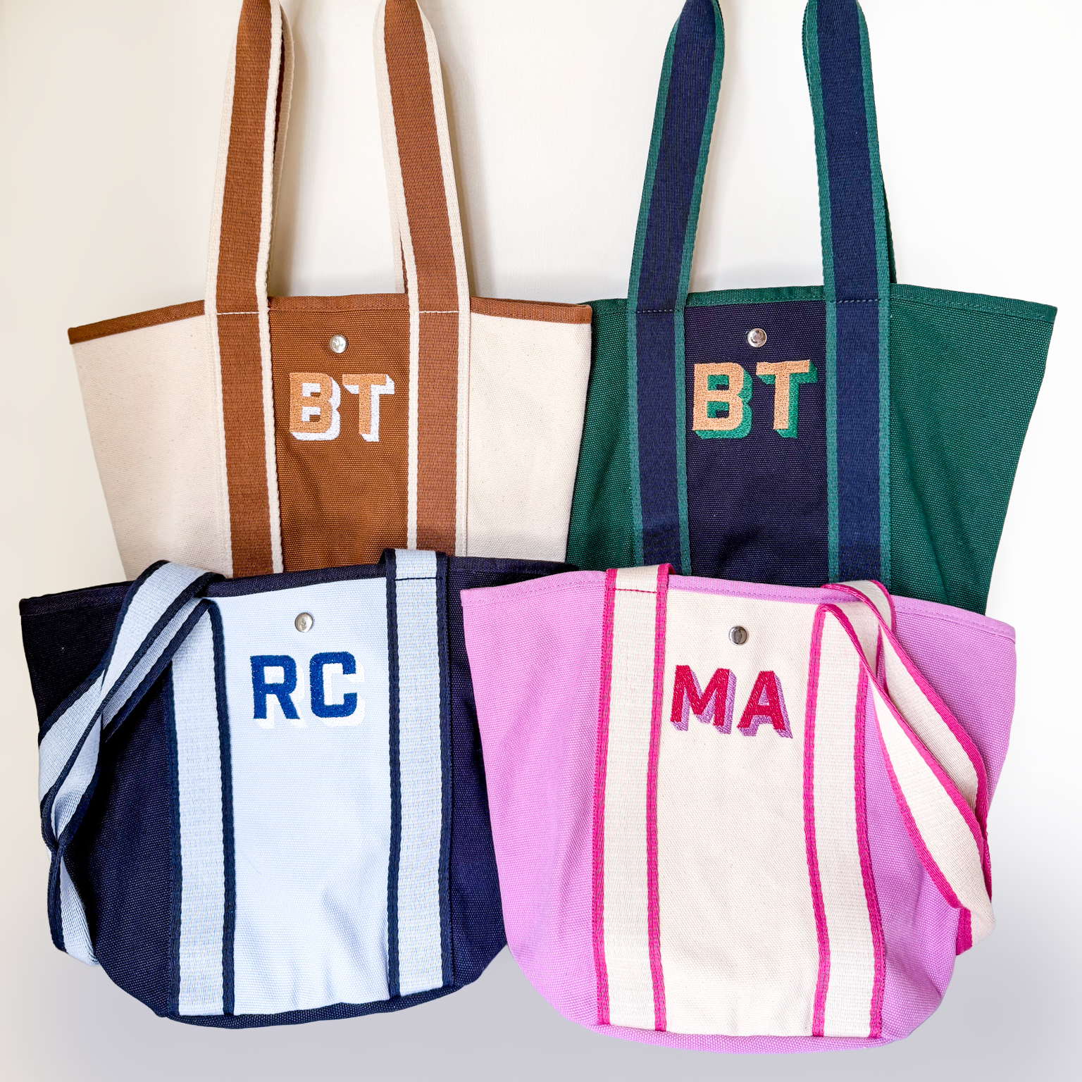 Monogrammed Canvas Tote Bag – Limited Release - Savannah Creations