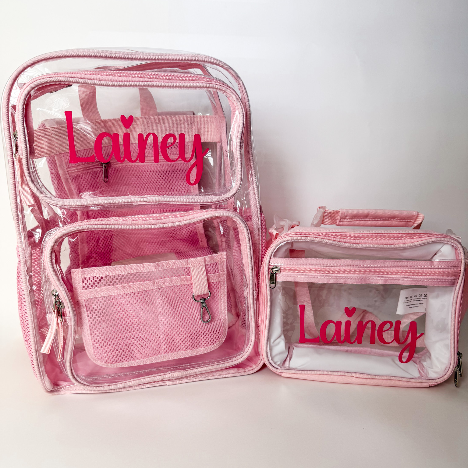 Monogrammed Clear Backpack - Savannah Creations