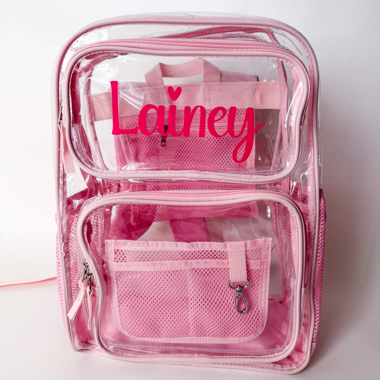 Monogrammed Clear Backpack - Savannah Creations