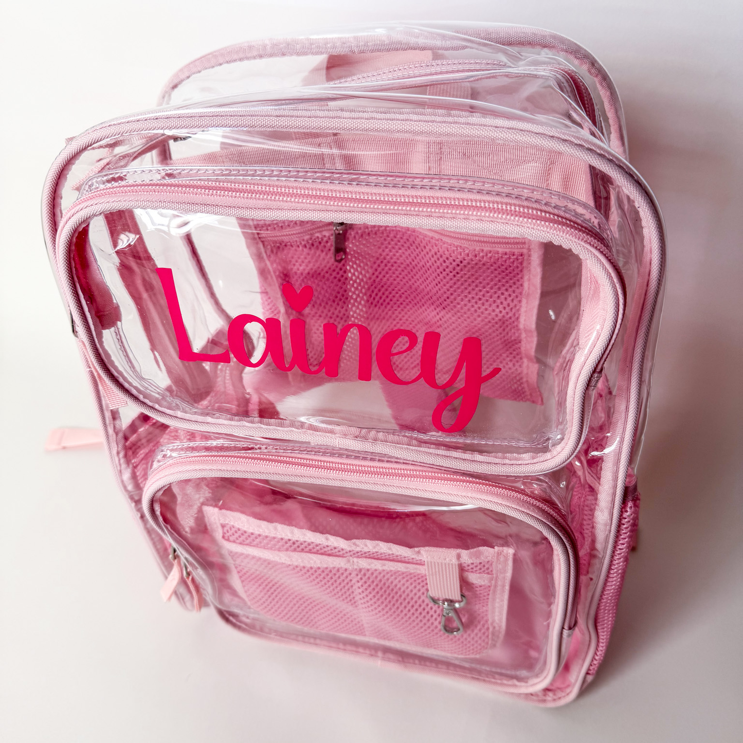Monogrammed Clear Backpack - Savannah Creations