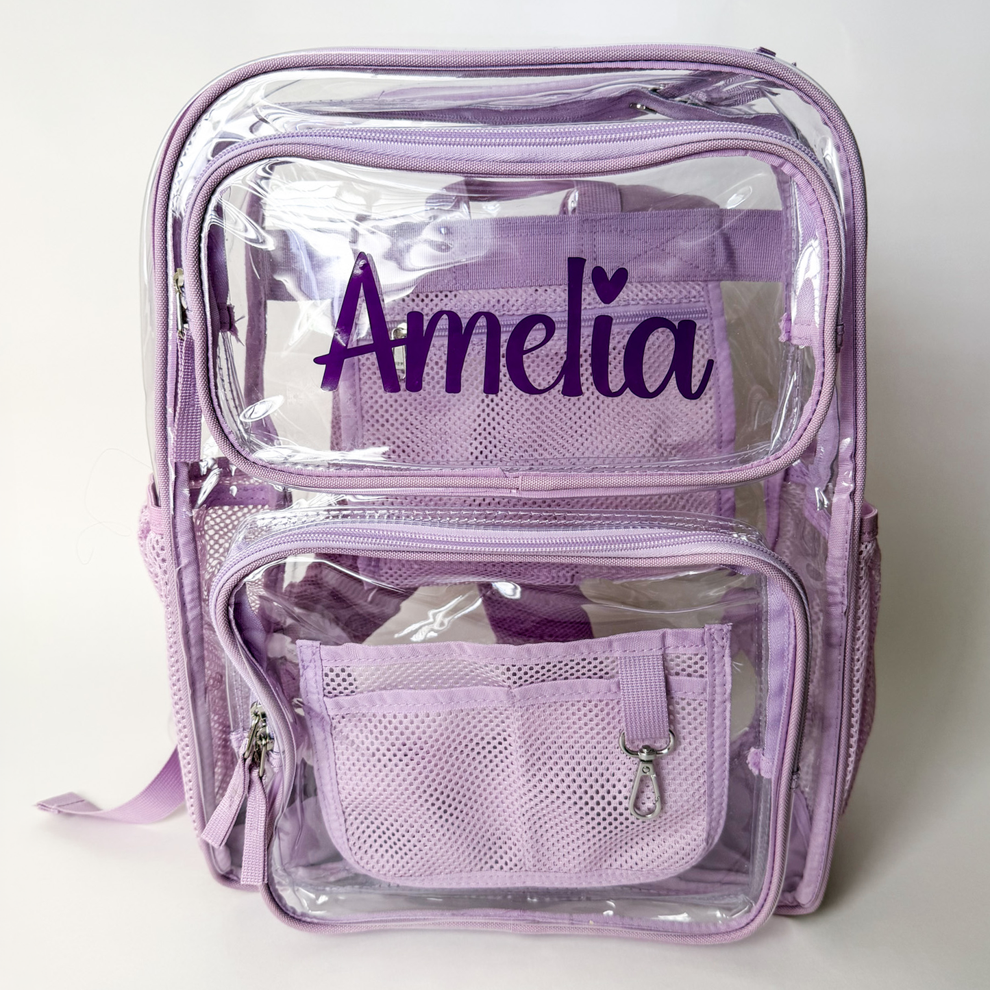 Monogrammed Clear Backpack - Savannah Creations
