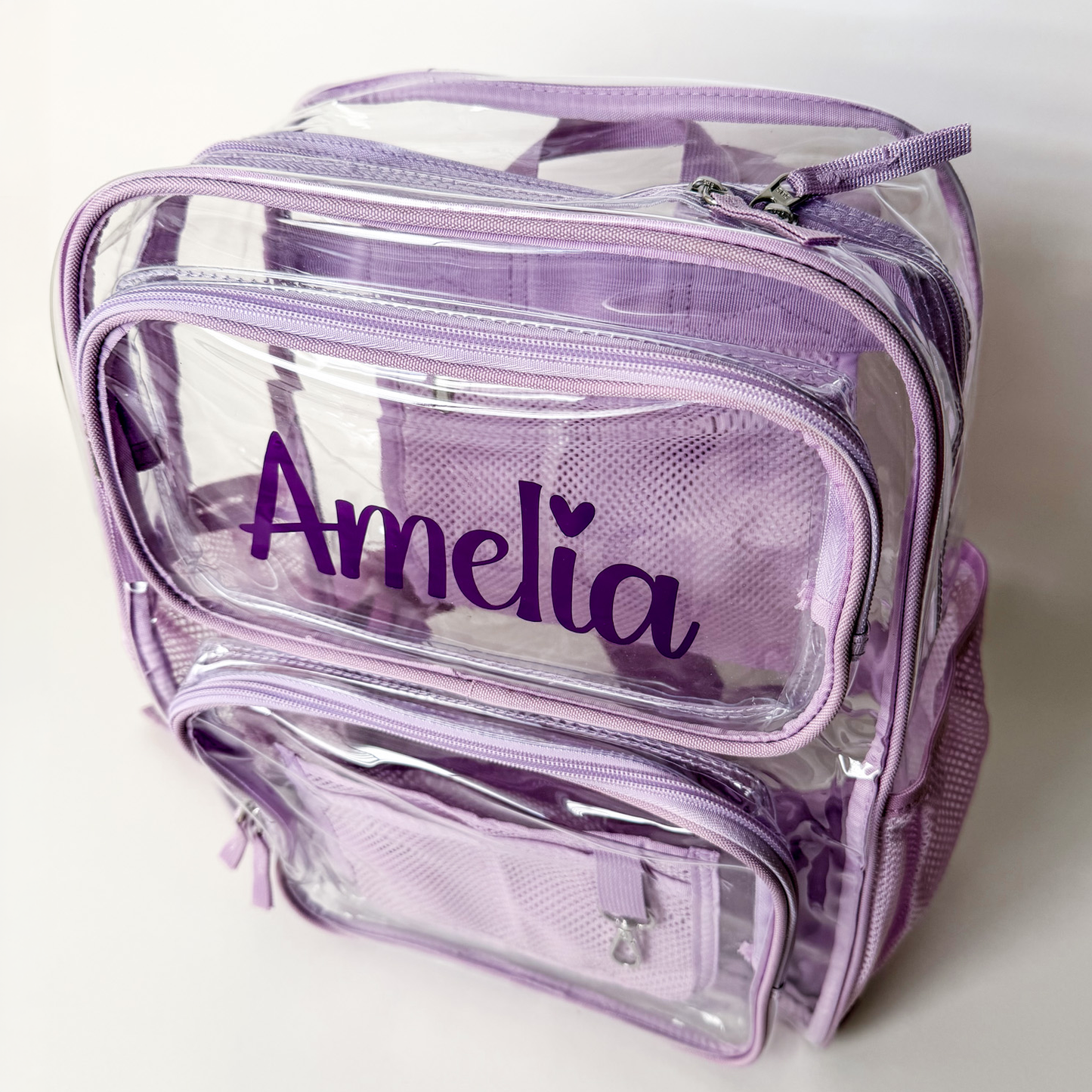 Monogrammed Clear Backpack - Savannah Creations