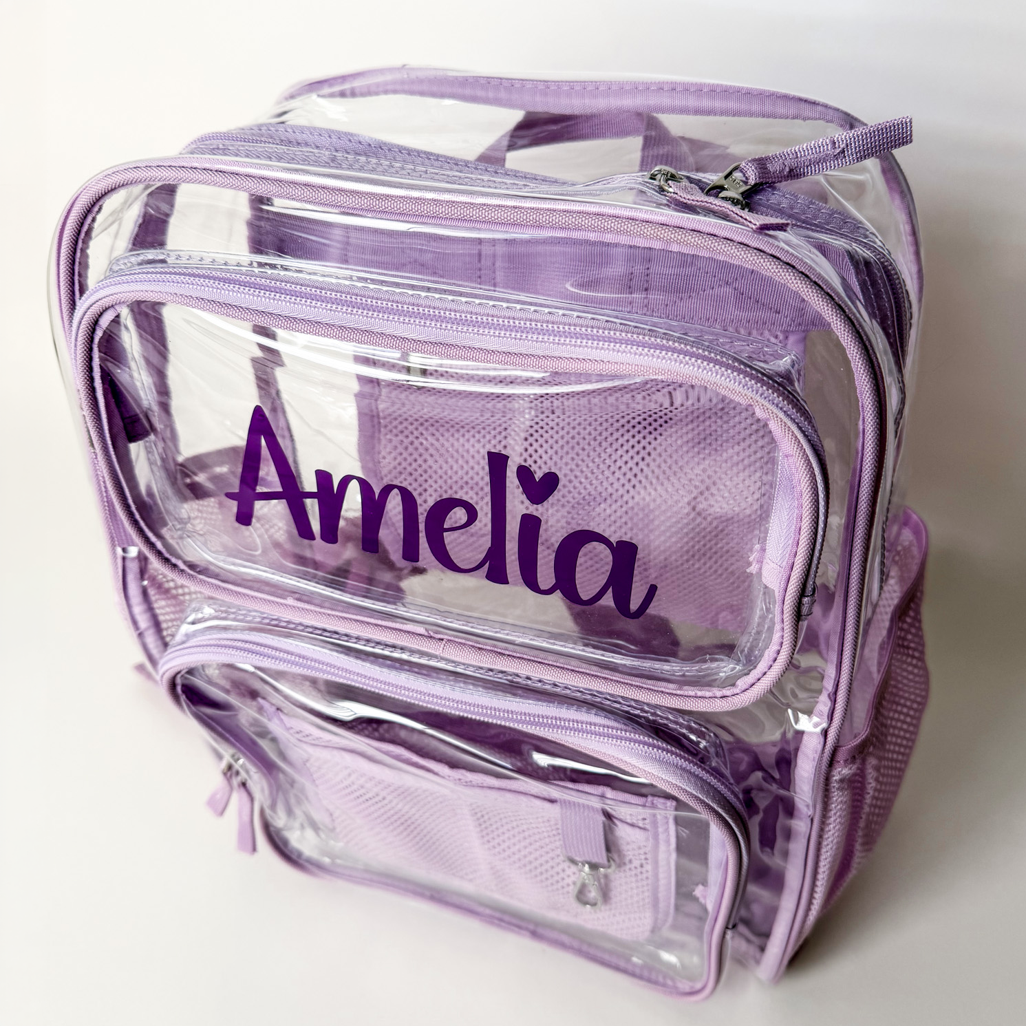 Monogrammed Clear Backpack - Savannah Creations