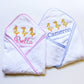 Monogrammed Duck Hooded Baby Towel – Personalized Bath Gift - Savannah Creations