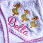 Monogrammed Duck Hooded Baby Towel – Personalized Bath Gift - Savannah Creations