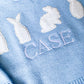 Monogrammed Baby Boy Easter Sweater: Bunny Photo Outfit