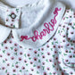 Monogrammed Baby Girl Floral Dress with Bow & Bloomers