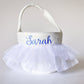 Monogrammed Ballerina Easter Basket, Tutu Skirt, Personalized Gift