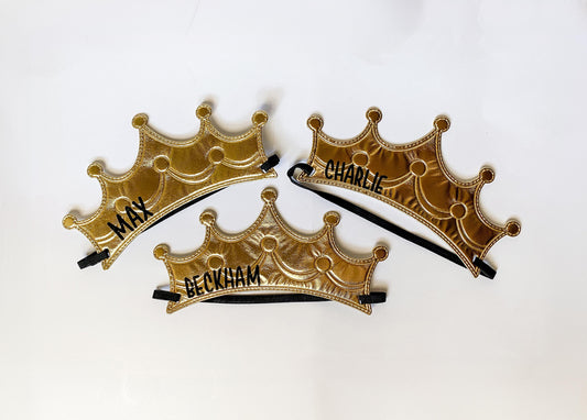 Monogrammed Birthday Party Crown: Personalized Party Favor