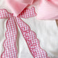 Monogrammed Bow Top & Ruffle Shorts Set: Coquette Baby Girl Outfit
