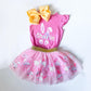 Monogrammed Easter Tutu Outfit: Custom Bunny Shirt & Bow