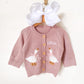 Monogrammed Goose Baby Cardigan: Personalized Newborn Gift