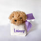 Monogrammed Puppy Party Favor: Personalized Purse with Plush Dog