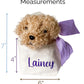 Monogrammed Puppy Party Favor: Personalized Purse with Plush Dog