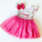 Monogrammed Unicorn Tutu Dress: Embroidered Girl's Birthday Outfit
