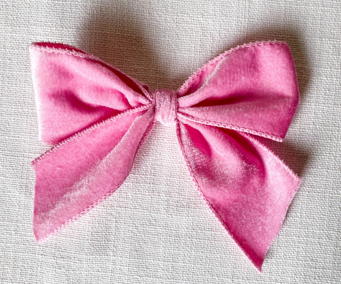 Monogrammed Velvet Christmas Tree Bow Ornament: Personalized Keepsake