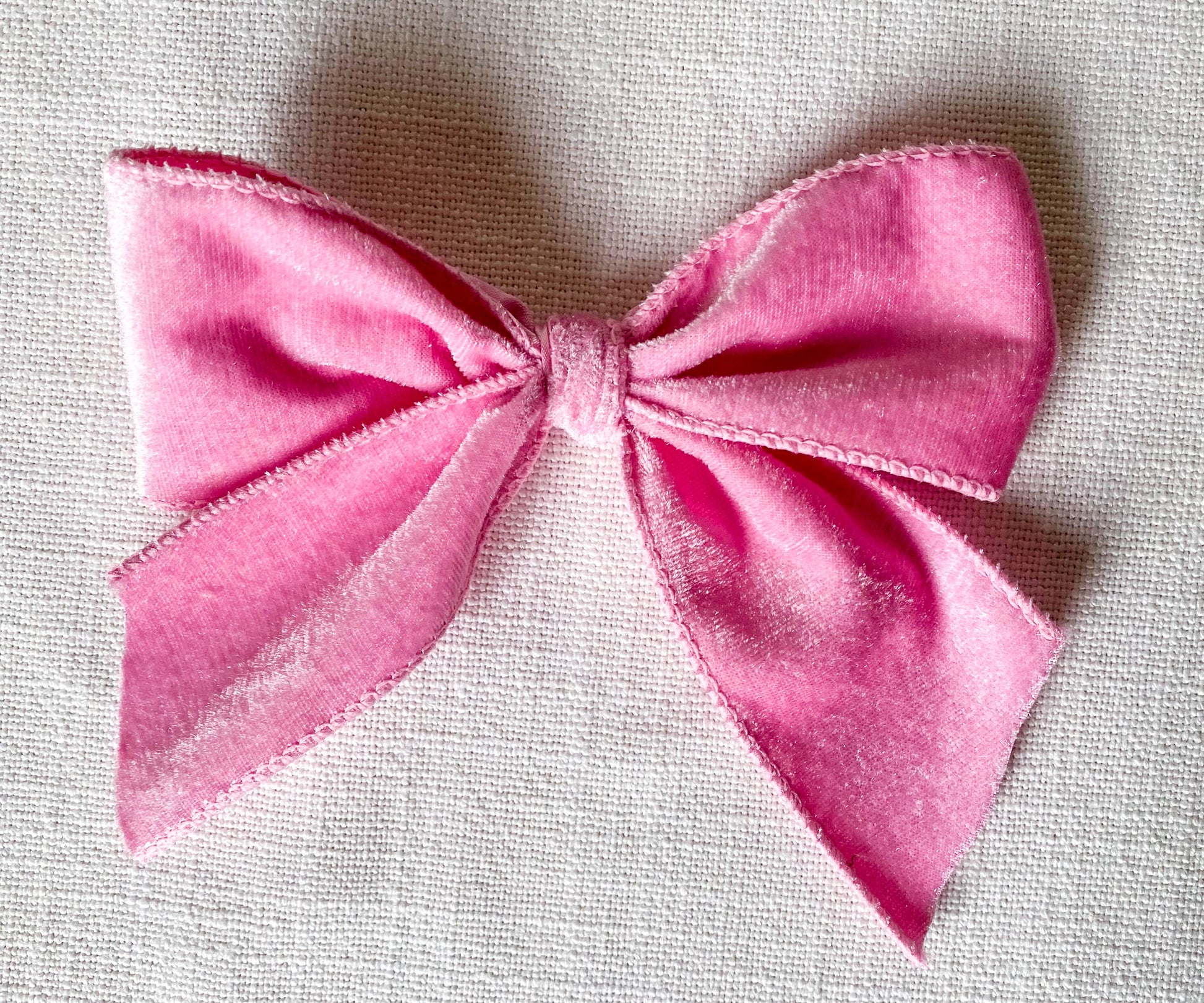 Monogrammed Velvet Christmas Tree Bow Ornament: Personalized Keepsake