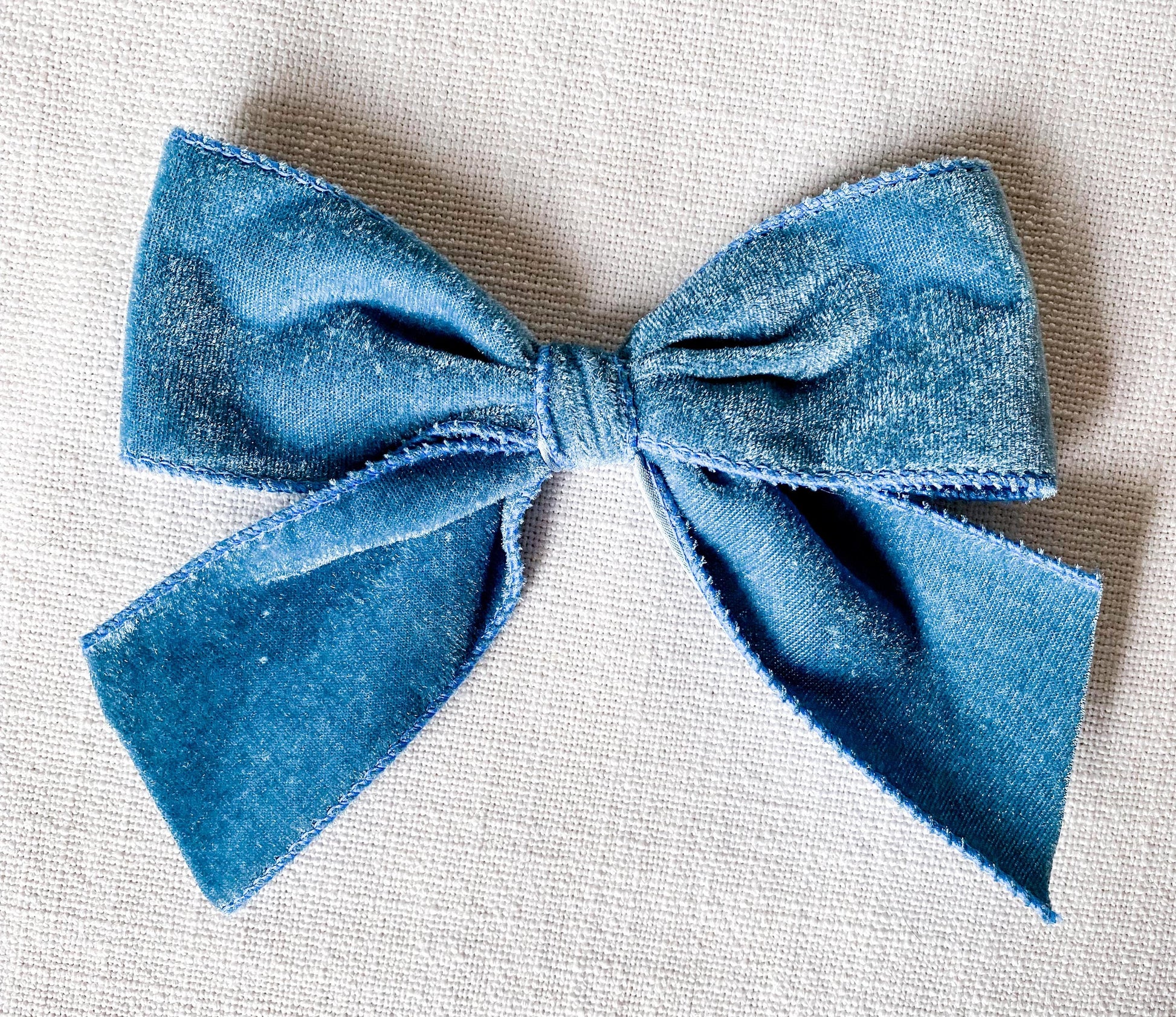 Monogrammed Velvet Christmas Tree Bow Ornament: Personalized Keepsake