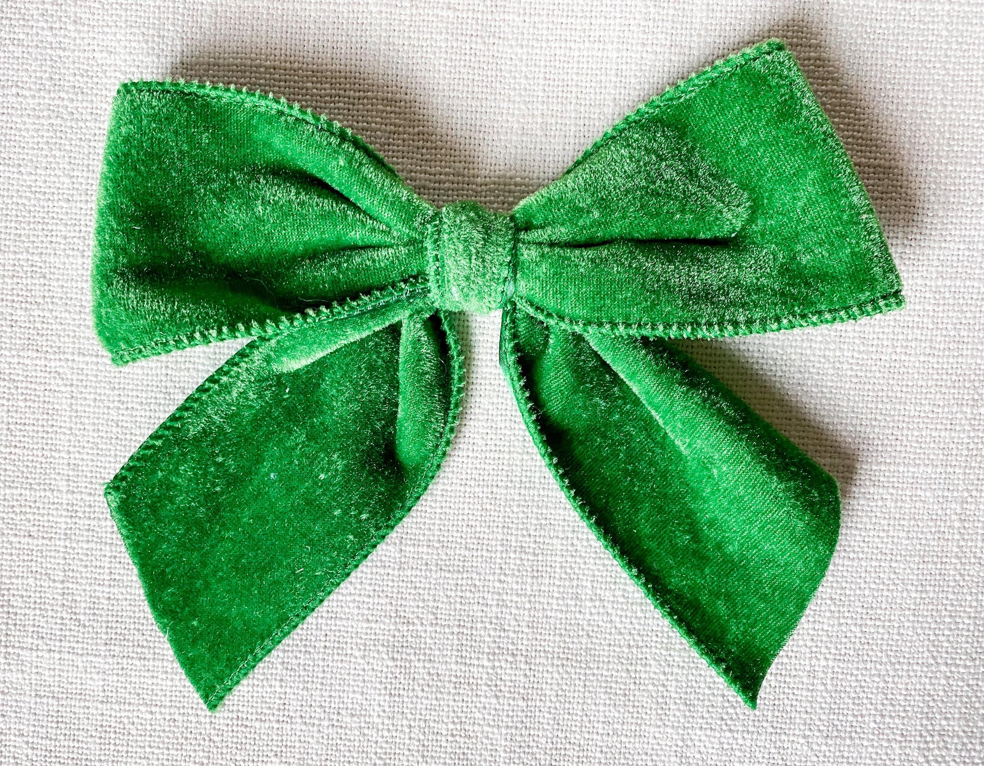 Monogrammed Velvet Christmas Tree Bow Ornament: Personalized Keepsake