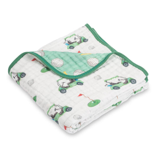 Muslin Quilt Baby & Kids Blanket Golf A Round - Savannah Creations