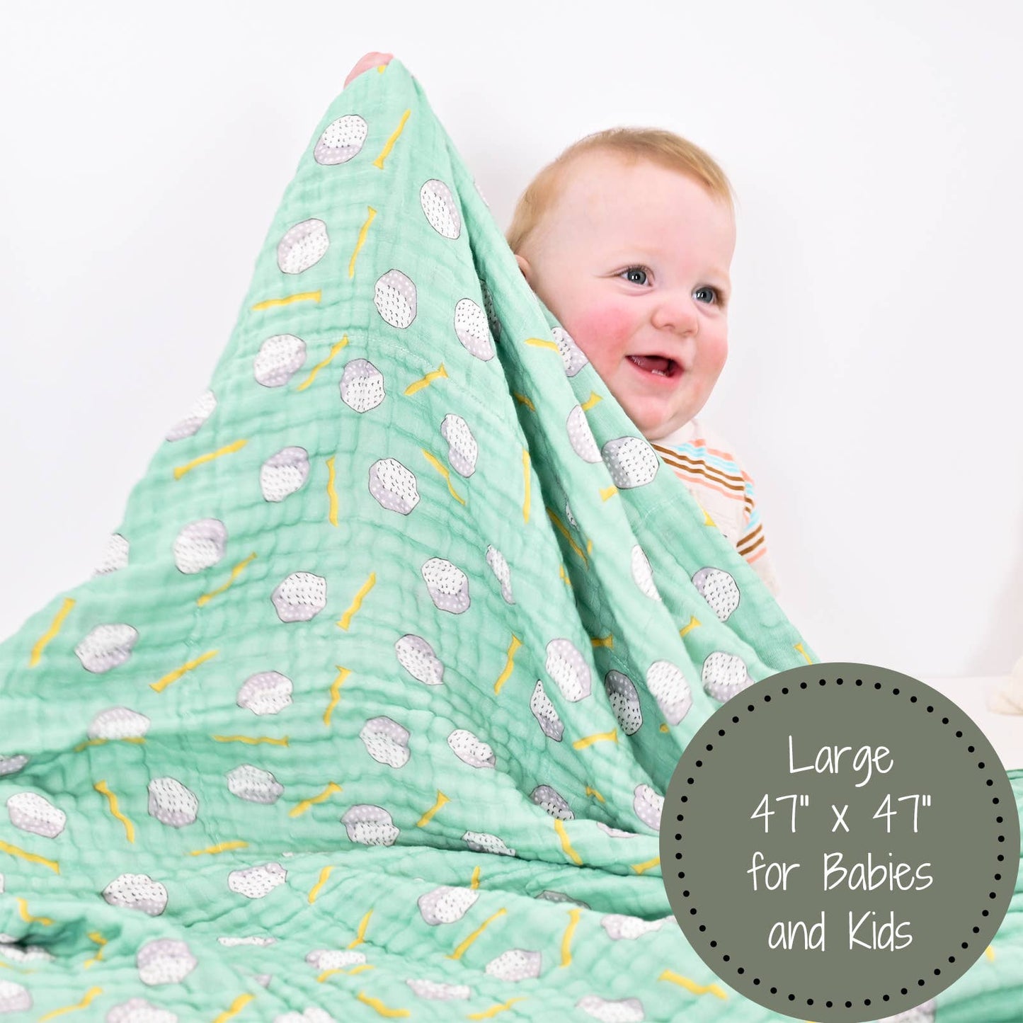 Muslin Quilt Baby & Kids Blanket Golf A Round - Savannah Creations