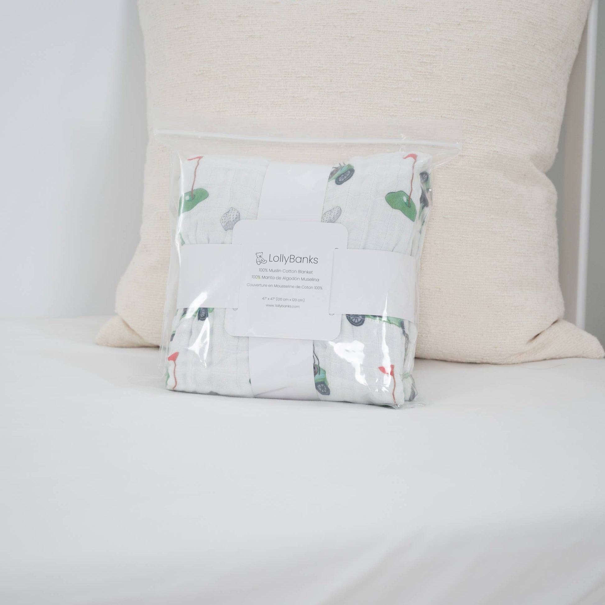 Muslin Quilt Baby & Kids Blanket Golf A Round - Savannah Creations
