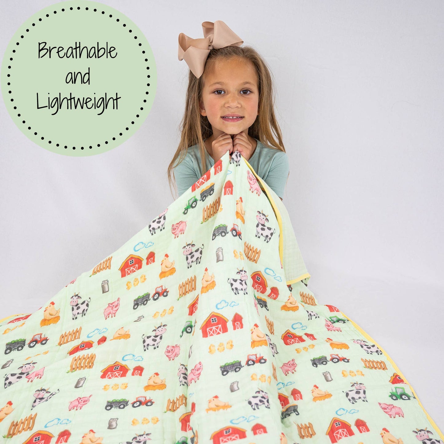 Muslin Quilt Baby & Kids Blanket Little Farmer - Savannah Creations