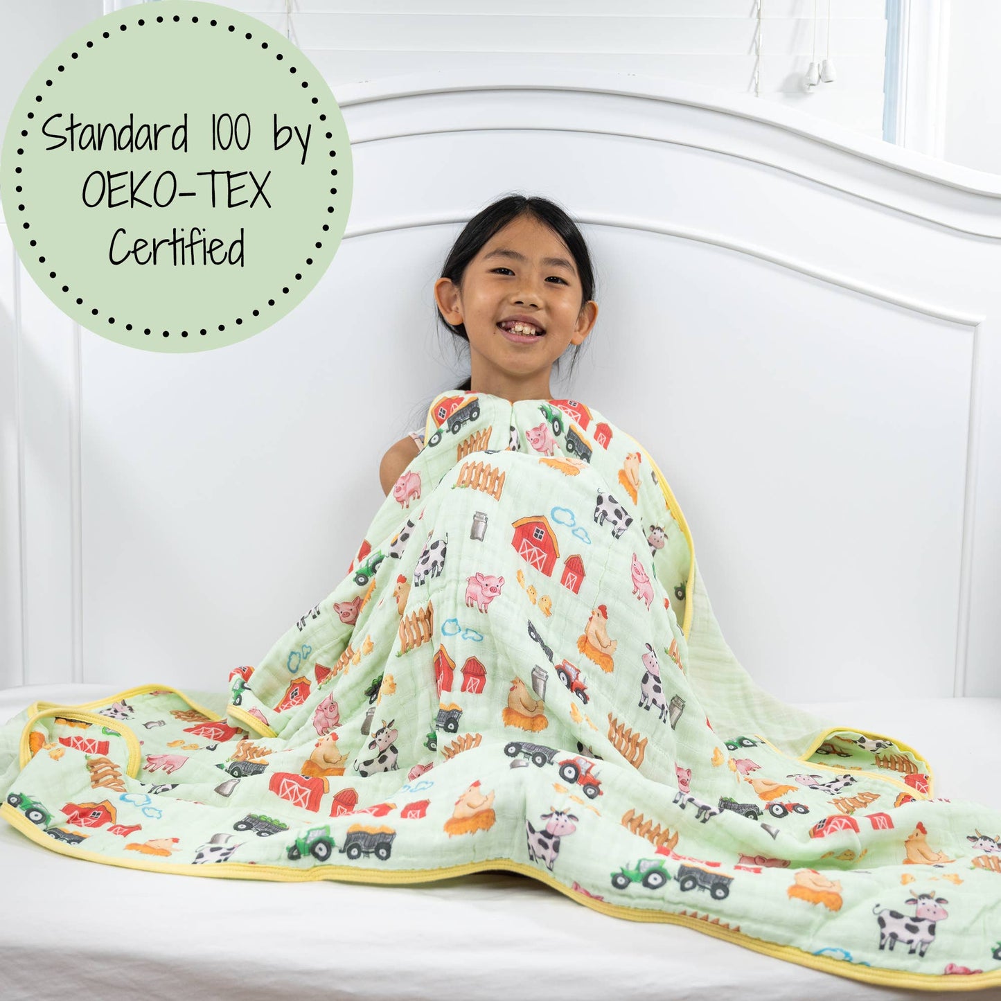 Muslin Quilt Baby & Kids Blanket Little Farmer - Savannah Creations