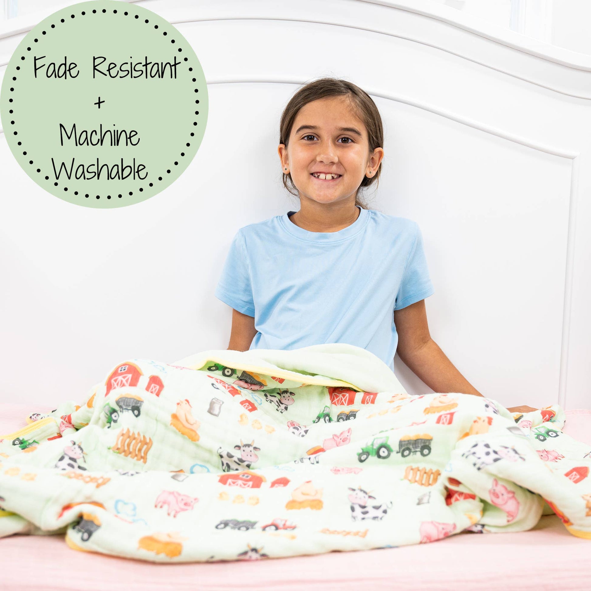 Muslin Quilt Baby & Kids Blanket Little Farmer - Savannah Creations