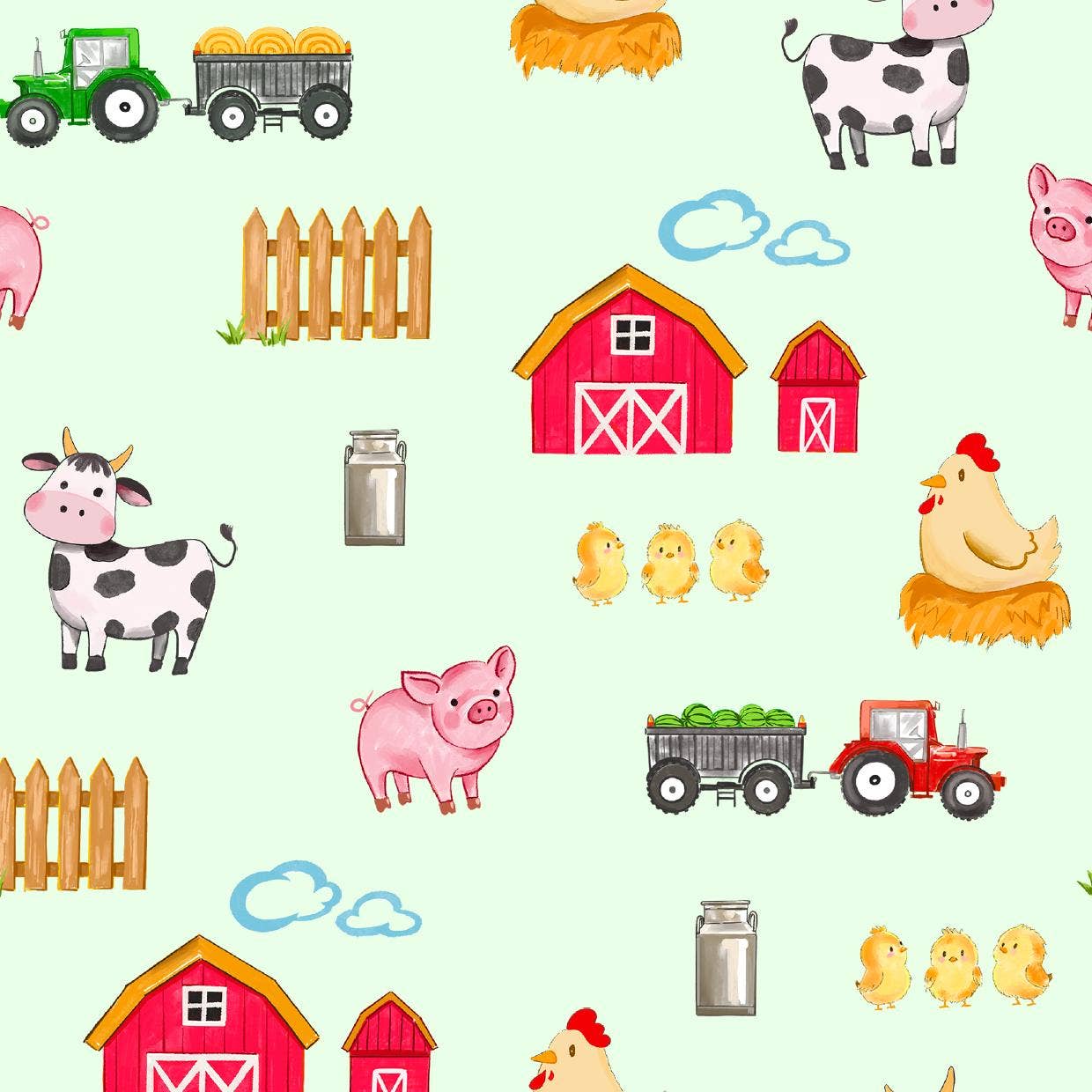 Muslin Quilt Baby & Kids Blanket Little Farmer - Savannah Creations