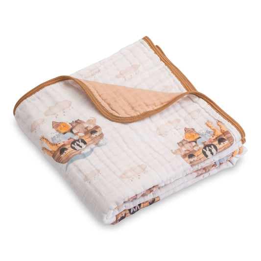 Muslin Quilt Baby & Kids Blanket Noah's Ark - Savannah Creations