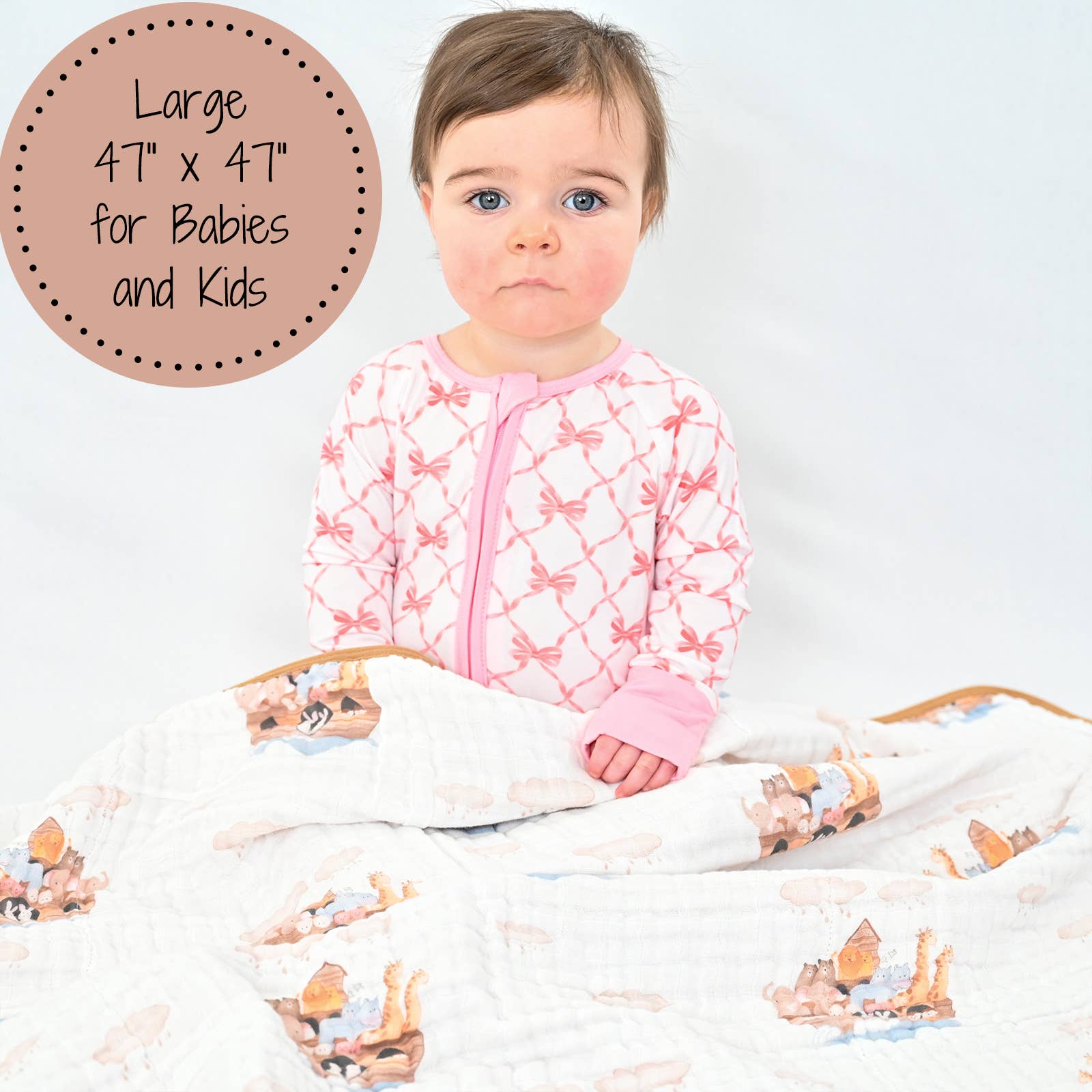 Muslin Quilt Baby & Kids Blanket Noah's Ark - Savannah Creations