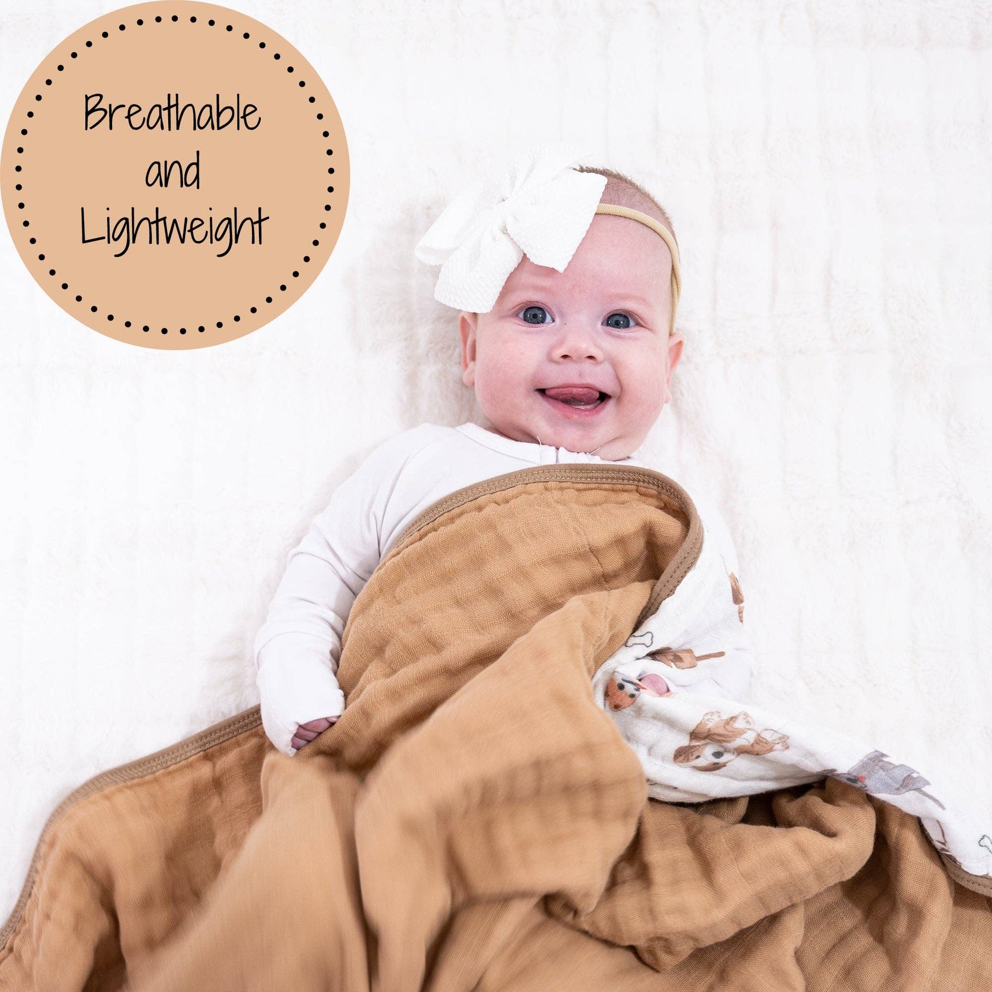 Muslin Quilt Baby & Kids Blanket Woof Woof - Savannah Creations