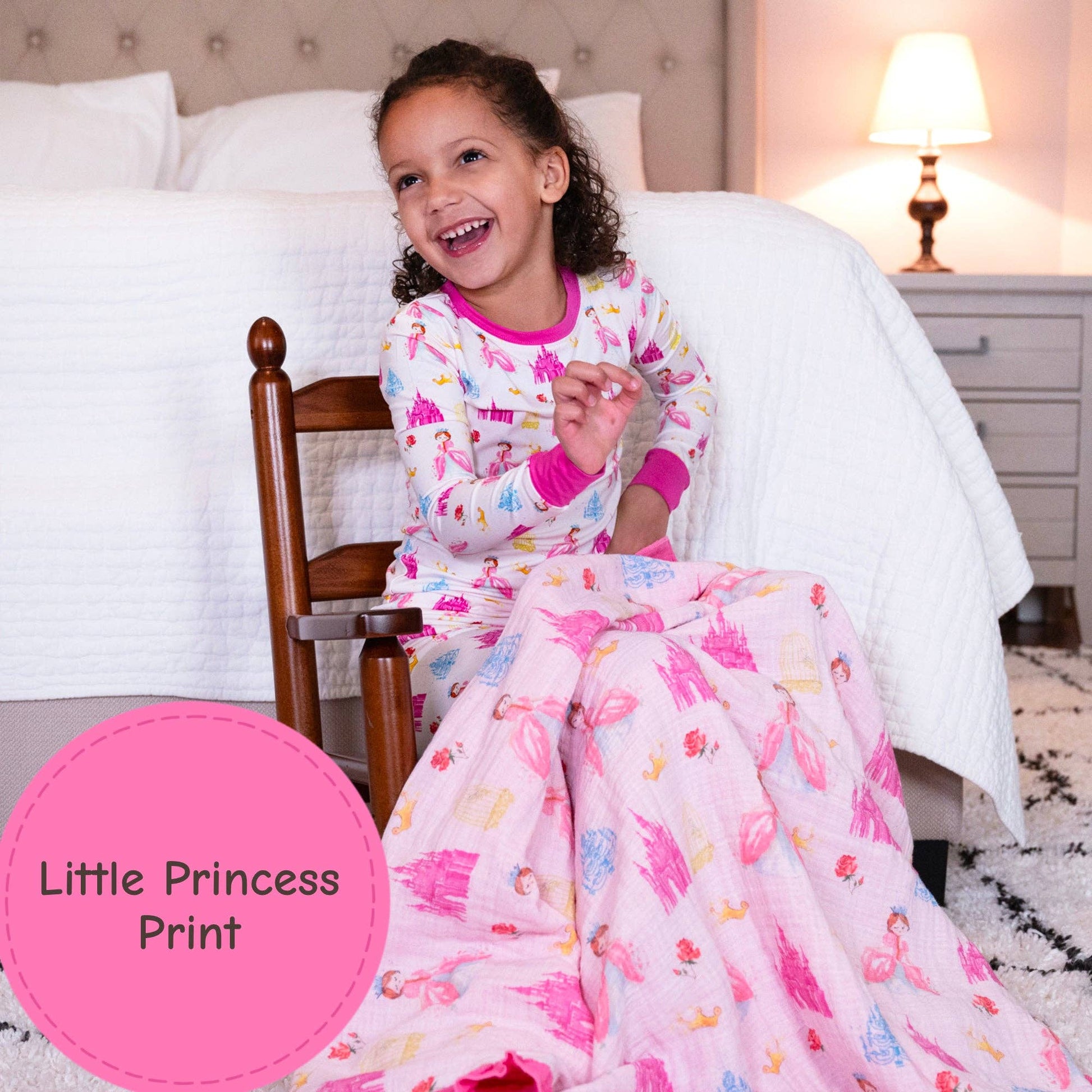 Muslin Quilt Baby & Kids Ruffle Blanket Tiara Time - Savannah Creations