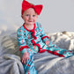 Baby Girl Candy Cane Ruffle Pajamas