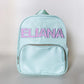 Pastel Monogrammed Backpack: Personalized Nylon Bag, Tween Gift