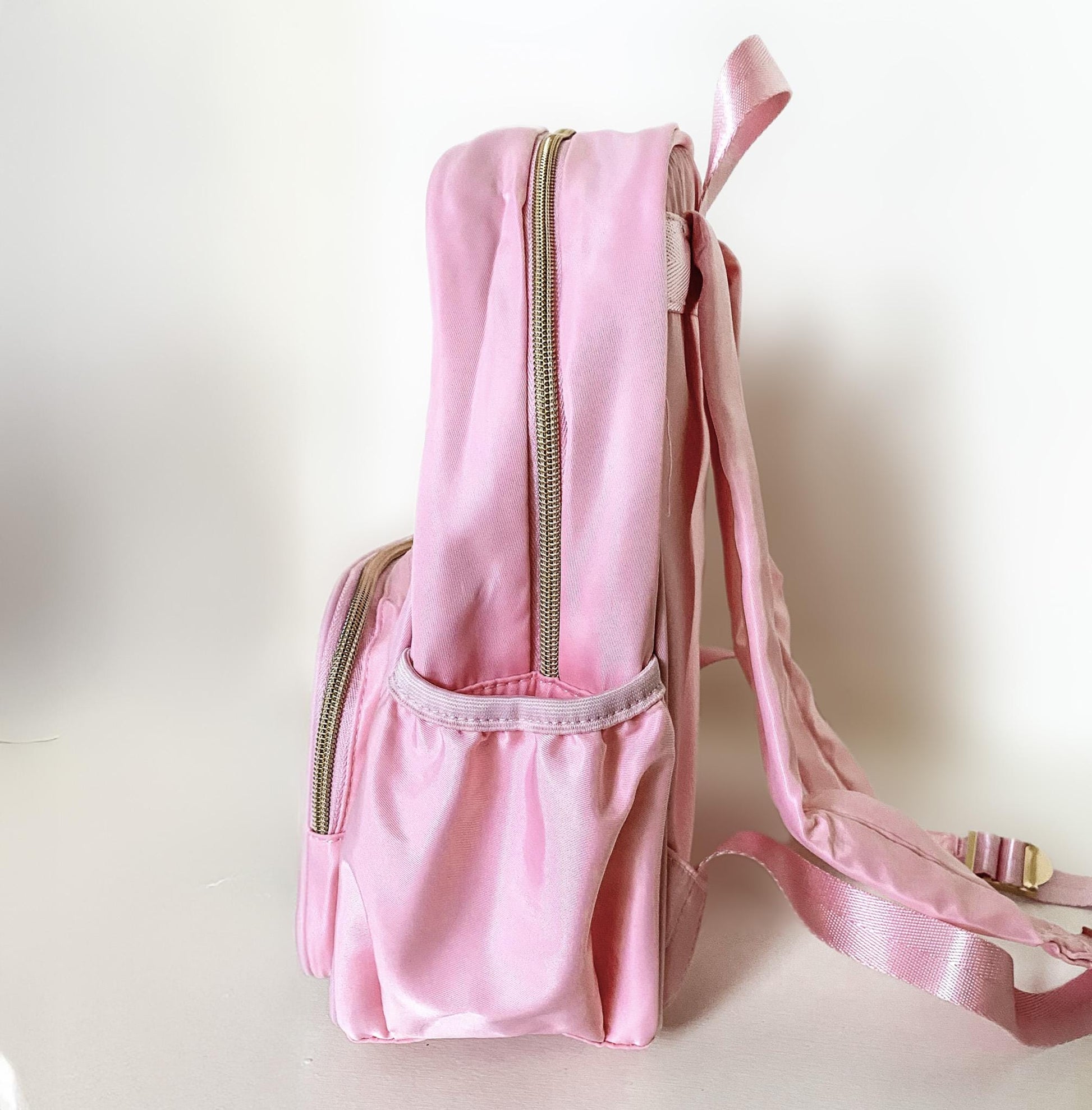 Pastel Monogrammed Backpack: Personalized Nylon Bag, Tween Gift