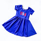 Patriotic Embroidered Girl's Dress - Made in the USA - Savannah Creations