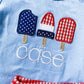 Monogrammed 4th Of July Outfit: Girl's Dress & Boy's Shorts Set