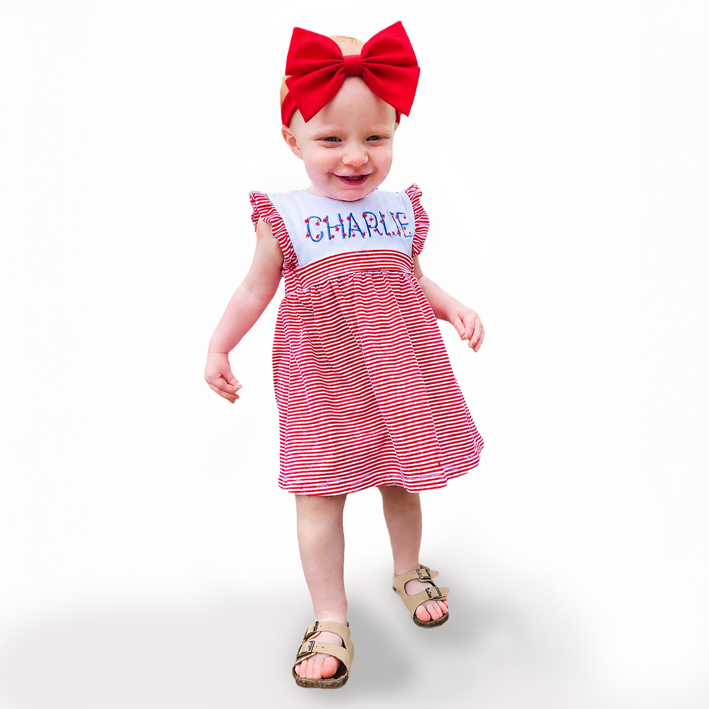 Patriotic Pals: Personalized July 4th Sibling Outfits - Savannah Creations