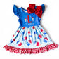 Patriotic Popsicle Monogram Dress - Customizable Summer Style - Savannah Creations
