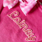 Monogrammed Felted Name Cotton Sweater, Kids Rollneck, Gift