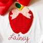 Monogrammed Apple Outfit: Embroidered Top & Tutu - First Day of School