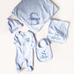 Personalized Baby Coming Home Set, Monogram Baby Gift Set, Newborn Blanket Hat Bib Sleeper Set, Baby Shower Gift, Hospital Outfit __etsy:8046942492