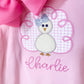 Personalized Baby Girl Thanksgiving Romper: Embroidered Turkey, Monogrammed