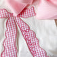 Monogrammed Bow Top & Ruffle Shorts Set: Coquette Baby Girl Outfit