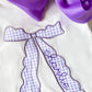 Monogrammed Bow Top & Ruffle Shorts Set: Coquette Baby Girl Outfit