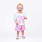 Personalized Bow Top & Ruffle Shorts Set for Girls – Summer Chic - Savannah Creations