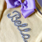 Monogrammed Felted Name Cotton Sweater, Kids Rollneck, Gift