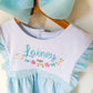 Personalized Embroidered Crayon Dress – Girls Back to School Outfit, Toddler Custom Name __etsy:7970452206